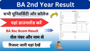 BA 2nd Year Result 2024 {Direct link} Check BA Result 2024, University wise by Roll Number Here: