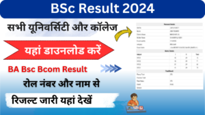 Bsc Result 2024 | बीएससी रिजल्ट 2024 जारी, नाम और रोल नंबर से यहां डाउनलोड करें