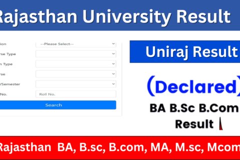 Rajasthan University Result 2024: {Today} BA B.sc B.com MA Msc Mcom Uniraj Result @www.result.uniraj.ac.in: