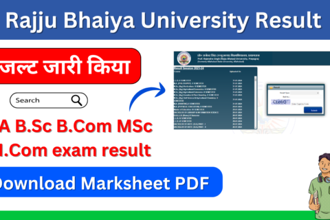 Rajju Bhaiya University Result 2024: {Out} BA B.Sc B.Com UG, PG Sem Result Download Marksheet Link @ prsuniv.ac