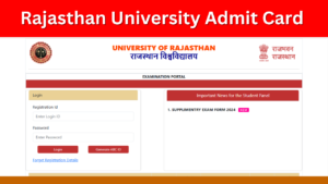 Rajasthan University Admit Card 2024: Download Admit Card uniraj.ac.in Uniraj BA BSc BCom Exam Hall Ticket