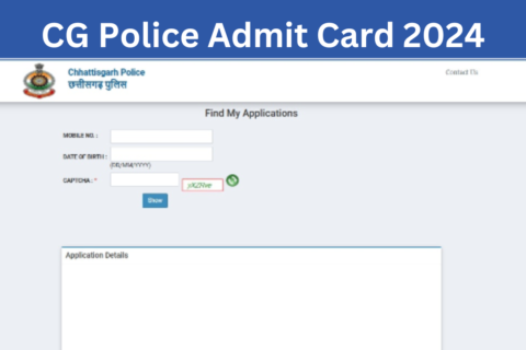 CG Police Constable Admit Card 2024: Download PMT PFT Admit Card at cgpolice.gov.in