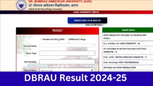 DBRAU Result 2025: {result.agrauniv.online} BA B.sc, B.com, UG, PG Results Marksheet Available