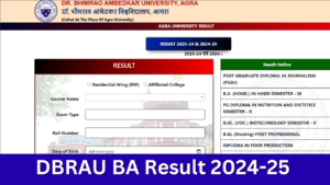 DBRAU BA Result 2025: {result.agrauniv.online} BA 1st, 2nd, 3rd PG Results Marksheet Available