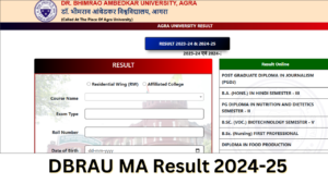 DBRAU MA Result 2025: {result.agrauniv.online} MA 1st, 2nd Year PG Results Marksheet Available