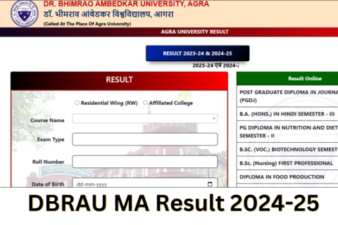 DBRAU MA Result 2025: {result.agrauniv.online} MA 1st, 2nd Year PG Results Marksheet Available