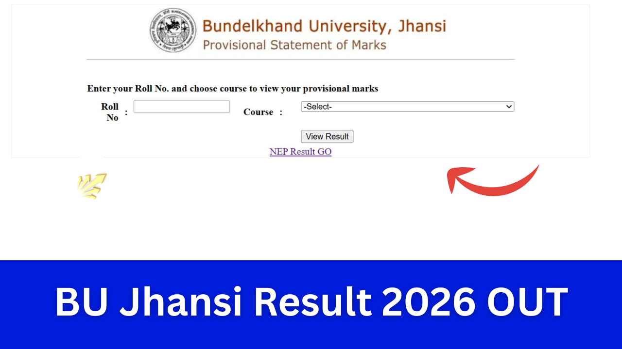 BU Jhansi Result 2026: OUT, Check B.A, B.Sc Bcom UP, PG M.A Result @bujhansi.ac.in