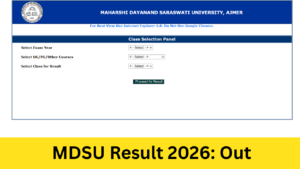 MDSU Result 2026: Out (mdsuajmer.ac.in) BA, BSc, BCom, BBA, BCA, MA, MSc Result 2026 जारी, चेक करें